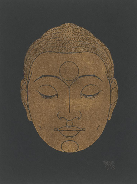 Head Of Buddha By Reijer Stolk (PRT_7799) - Canvas Art Print - 24in X 33in