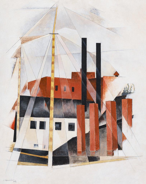 Piano Mover's Holiday (1919) By Charles Demuth (PRT_8061) - Canvas Art Print - 28in X 35in