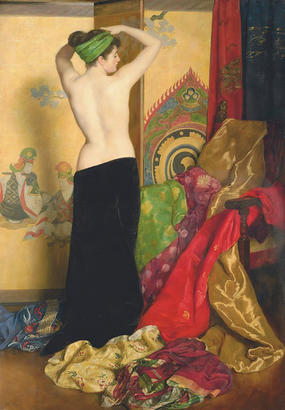 Pomps And Vanities (1917) By John Collier (PRT_8583) - Canvas Art Print - 14in X 21in