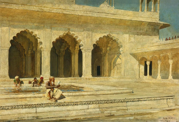 The Pearl Mosque, Agra By Edwin Lord Weeks (PRT_8627) - Canvas Art Print - 26in X 18in