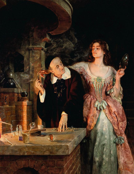 The Laboratory (1895) By John Collier (PRT_8620) - Canvas Art Print - 16in X 20in