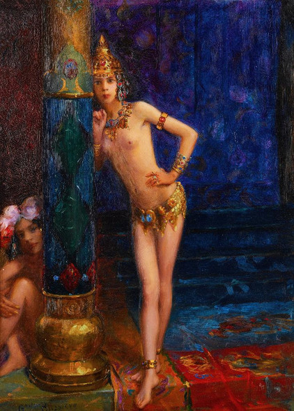 Two Dancers (1912) By Gaston Bussi√®re (PRT_8644) - Canvas Art Print - 18in X 24in