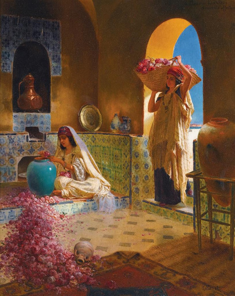 The Perfume Makers By Rudolf Ernst (PRT_8628) - Canvas Art Print - 19in X 24in