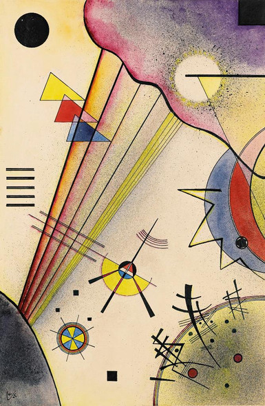 Deutliche Verbindung (Clear Connection) (1925) By Wassily Kandinsky (PRT_8678) - Canvas Art Print - 16in X 24in