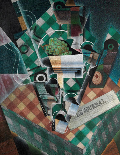 Still Life With Checked Tablecloth (1915) By Juan Gris (PRT_8768) - Canvas Art Print - 18in X 23in