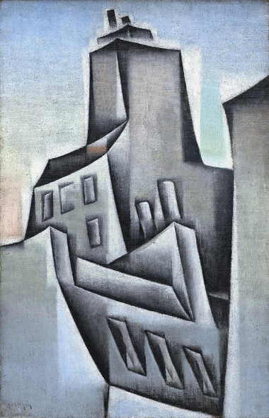 Maisons √† Paris (Houses In Paris) (1911) By Juan Gris (PRT_8722) - Canvas Art Print - 16in X 25in