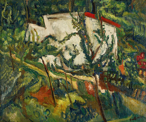 Maison De Clamart By Cha√Øm Soutine (PRT_8721) - Canvas Art Print - 20in X 16in