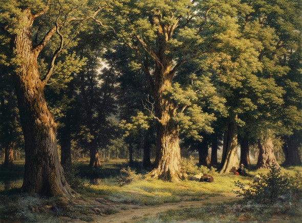 Grove Near Lucerne By Robert Z√ºnd (PRT_8988) - Canvas Art Print - 36in X 27in