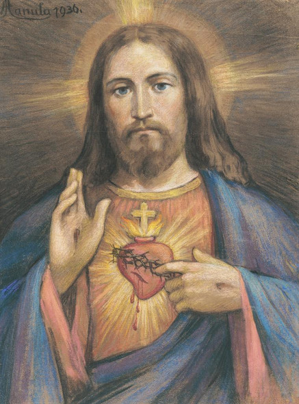 Christ (1936) By Jozef Hanula (PRT_9029) - Canvas Art Print - 22in X 29in