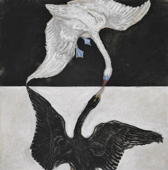 The Swan (1915) By Hilma Af Klint (PRT_9102) - Canvas Art Print - 18in X 18in