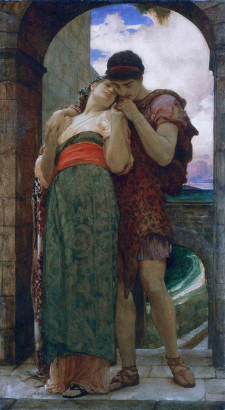 Wedded (1882) By Frederic Leighton (PRT_9195) - Canvas Art Print - 17in X 31in