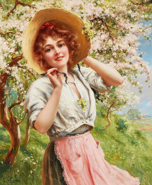 Springtime By Emile Vernon (PRT_9304) - Canvas Art Print - 23in X 27in