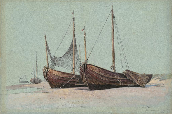 Blankenbergh (1876) By William Stanley Haseltine (PRT_9709) - Canvas Art Print - 23in X 16in