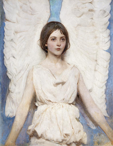 Angel (1887) By Abbott Handerson Thayer (PRT_9733) - Canvas Art Print - 28in X 37in