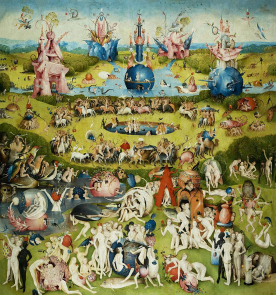 The Garden Of Earthly Delights By Bosch (PRT_9975) - Canvas Art Print - 28in X 30in