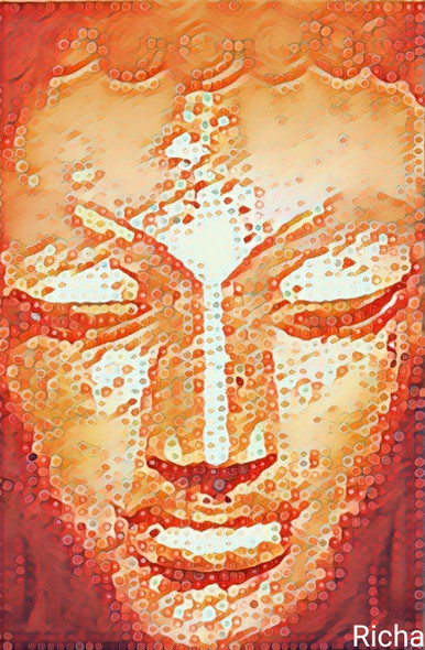 Buddha (PRT_8245_59816) - Canvas Art Print - 20in X 20in
