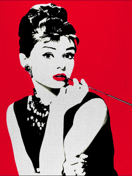 Audrey Hepburn (PRT_7990_60027) - Canvas Art Print - 20in X 26in