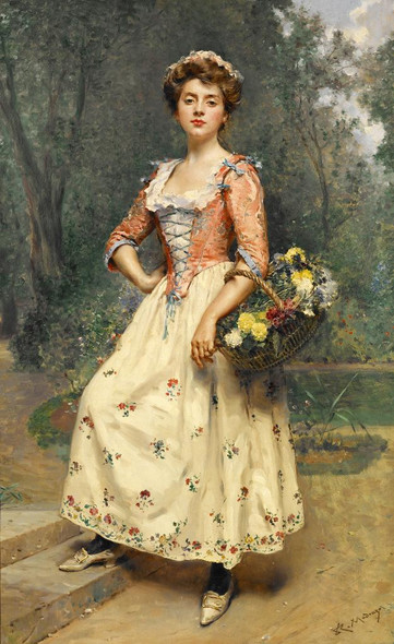 Spring Beauty By Raimundo De Madrazo Y Garreta (PRT_10323) - Canvas Art Print - 20in X 32in