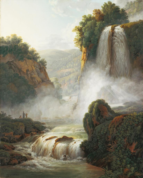 Waterfall Near Tivoli (1805) By Peter Birmann (PRT_10404) - Canvas Art Print - 26in X 32in