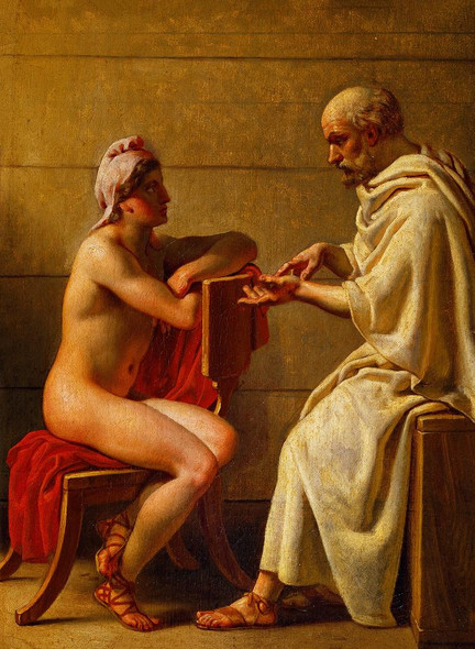 Socrates And Alcibiades (1813) By CW Eckersberg  (PRT_10572) - Canvas Art Print - 17in X 23in