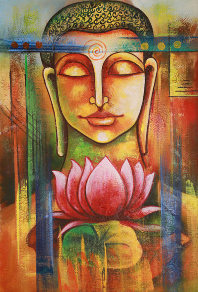 buddha, buddha, with lotus, face of budha, buddha with lotus, smiling buddha