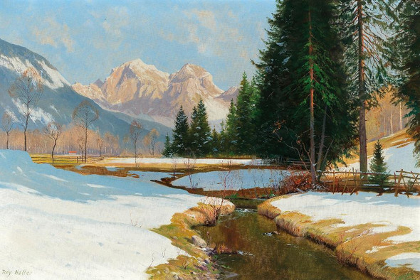 Salzburger Alps View Of The Hoher G√∂ll By Toni Haller (PRT_10629) - Canvas Art Print - 24in X 16in