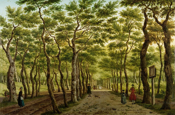 The Herepad In The Haagse Bos (1778) By Paulus Constantijn La Fargue (PRT_10673) - Canvas Art Print - 36in X 24in