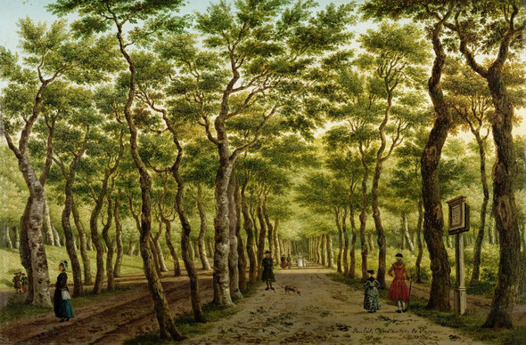 The Herepad In The Haagse Bos (1778) By Paulus Constantijn La Fargue (PRT_10673) - Canvas Art Print - 36in X 24in