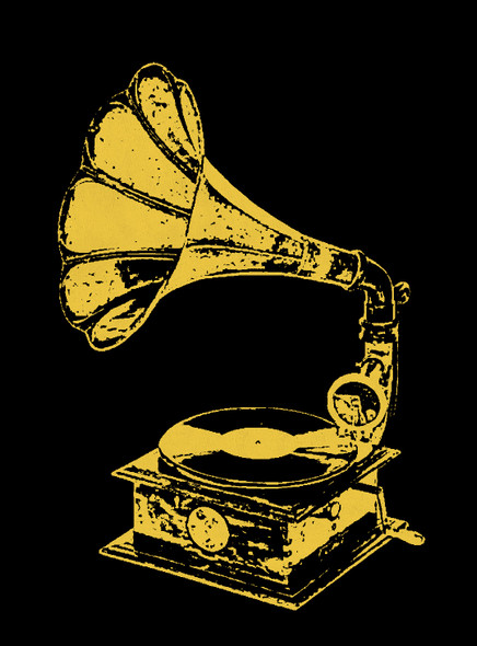 Vintage Gramophone - Pop Art (ART_5557_61736) - Handpainted Art Painting - 20in X 26in