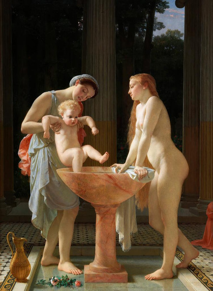 The Bath (1868) By Charles Gleyre (PRT_10899) - Canvas Art Print - 16in X 22in