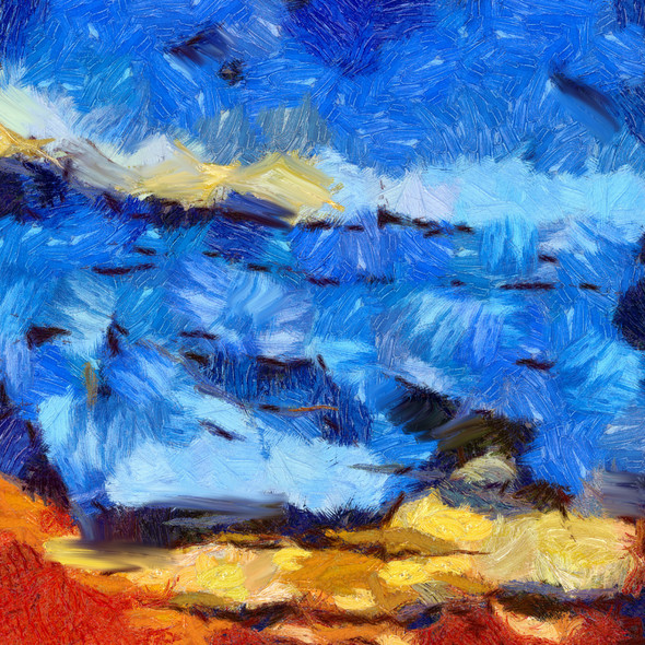 Abstract Landscape  (PRT_7809_62836) - Canvas Art Print - 36in X 36in