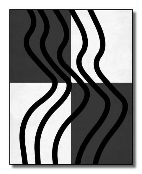 Classical Strips (ART_5557_63601) - Handpainted Art Painting - 20in X 26in