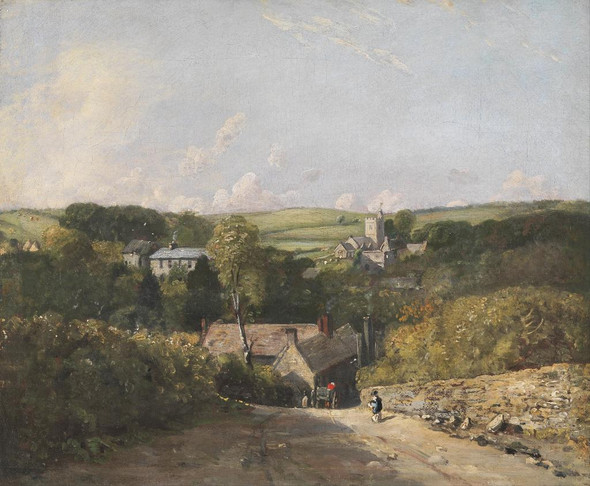 Osmington Village (1816) By John Constable (PRT_12318) - Canvas Art Print - 29in X 24in