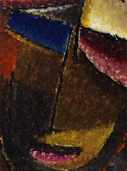 Kleiner Abstrakter Kopf (1934) By Alexej Von Jawlensky (PRT_13769) - Canvas Art Print - 19in X 26in