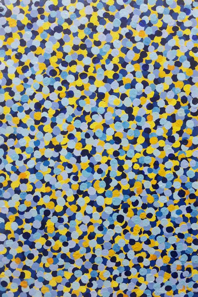 Abstract Count Your Blessings (ART_8034_65229) - Handpainted Art Painting - 12in X 18in