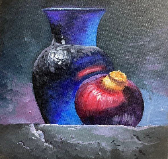 HYPER-REALISTIC STILL LIFE PAINTING BY ARTOHOLIC (ART_3319_65089) - Handpainted Art Painting - 30in X 30in