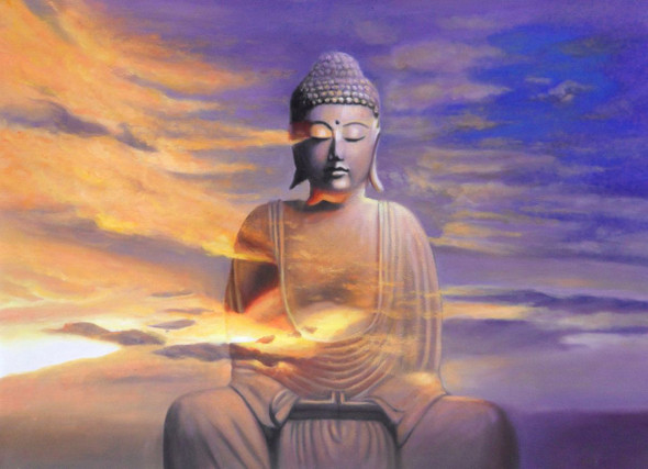 Inner Tranquility,Blue Buddha,Meditation,Peace