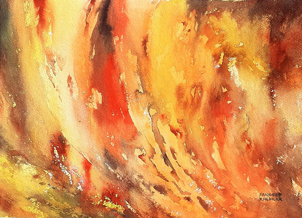 Hot and Spicy (ART_8495_65861) - Handpainted Art Painting - 14in X 10in