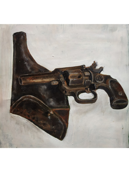 Gun (PRT_7901_65909) - Canvas Art Print - 13in X 11in