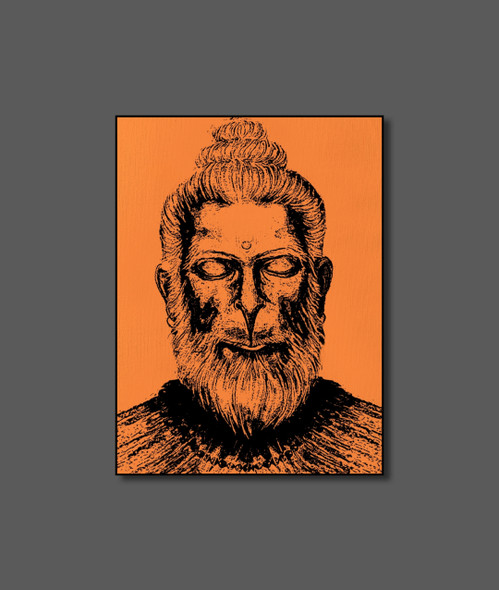 Lord Hanumana - Creative Pop Art (PRT_7990_66277) - Canvas Art Print - 24in X 32in