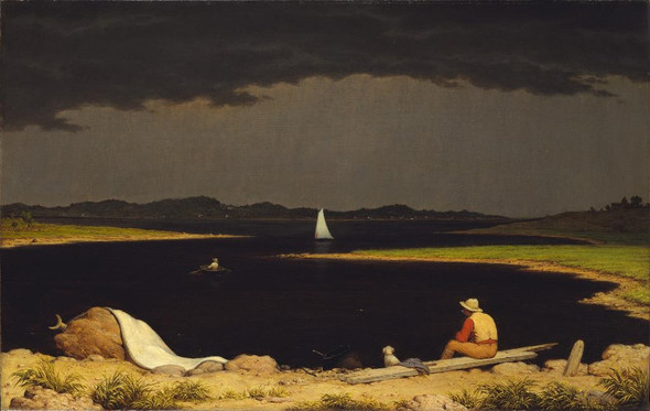 Approaching Thunderstorm, 1859 By Martin Johnson Heade (PRT_15223) - Canvas Art Print - 22in X 14in