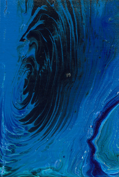 Whirlpool-Blue (PRT_8522_66894) - Canvas Art Print - 11in X 7in