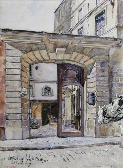 27, Rue Du Petit-Musc. Paris (1895 - 1905) (PRT_15239) - Canvas Art Print - 22in X 29in