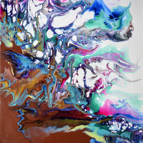 Earth & Water (PRT_8580_67423) - Canvas Art Print - 12in X 12in