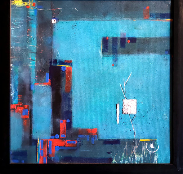 Untitled 2 (ART_8665_68251) - Handpainted Art Painting - 19in X 19in