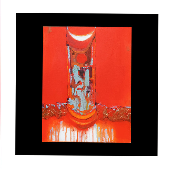 Untitled (ART_8665_68170) - Handpainted Art Painting - 11in X 14in
