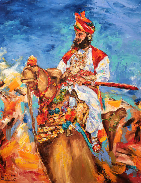 Rajasthan Festival (PRT_5785_66803) - Canvas Art Print - 28in X 36in
