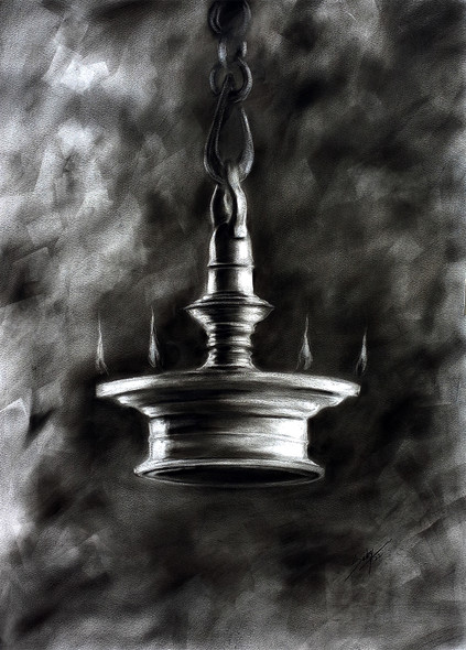 The Light (ART_464_68984) - Handpainted Art Painting - 20in X 28in