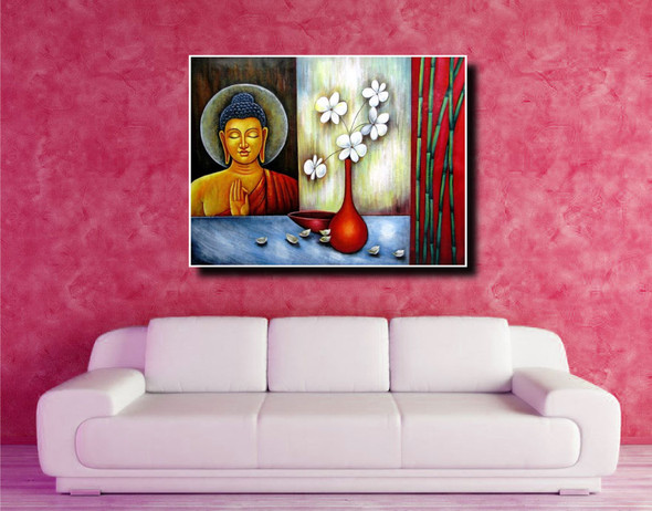 Vesakha - Handpainted Art Painting - 48in X 36in