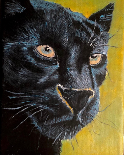 Black Panther (PRT_8778_70149) - Canvas Art Print - 4in X 8in